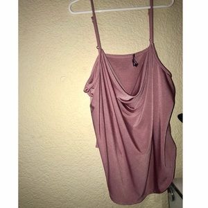 Draped Amaranth (pink) tank top